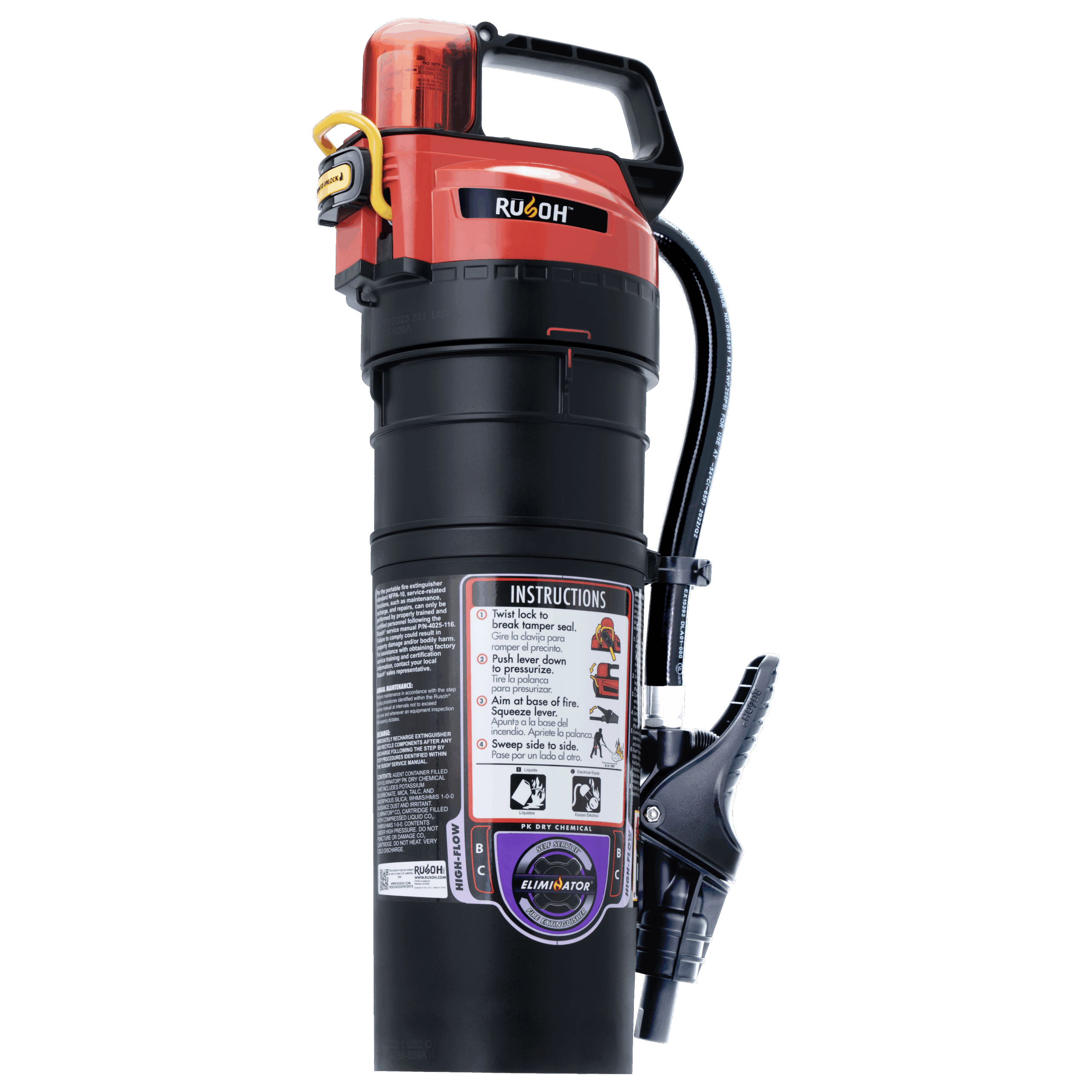 RUSOH® ELIMINATOR® 10LB PK HIGH FLOW FIRE EXTINGUISHER